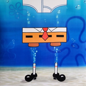 The SpongeBob SquarePants Movie-Original Vintage Movie Poster de la película de Stephen Hillenburg con Calamardo, Don Cangrejo, Patricio Estrella y Gary