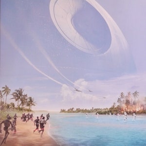 Rogue One: un póster original de la película francesa para el atraco a la estrella de la muerte de Gareth Edward con Felicity Jones, Riz Ahmed, Diego Luna y Alan Tudyk