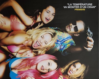 Spring Breakers-An Original French Movie Poster of Harmony Korine's Florida Crime Spree with Selena Gomez, Vanessa Hudgens and Ashley Benson