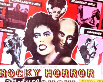 The Rocky Horror Picture Show-An Original Vintage Movie Poster of the Rock Musical with Tim Curry, Susan Sarandon and Richard O'Brien