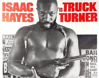 Truck Turner: un póster de película vintage original para el thriller de los años 70 protagonizado y musicalizado por Isaac Hayes con Nichelle Nicols de Star Trek.