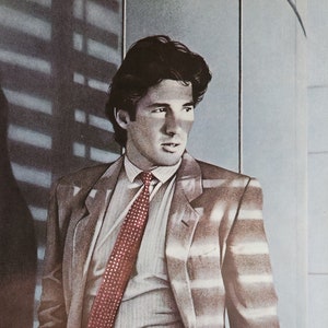 American Gigolo-An Original Vintage Movie Poster of Paul Schrader&#39;s Los Angeles Escort Thriller with Richard Gere and Lauren Hutton