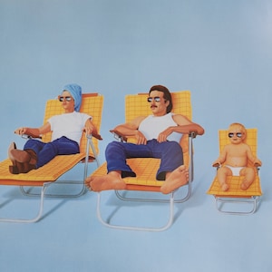 Raising Arizona-An Original Vintage Movie Poster for the Coen Brothers Looney Farce with Nicolas Cage, Holly Hunter, and John Goodman