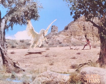 Clash of the Titans-Original Vintage Movie Poster for the Ray Harryhausen Fantasy Epic with Laurence Olivier, Maggie Smith and Harry Hamlin