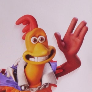 Chicken Run: póster de película vintage original de la comedia animada Great Escape de Nick Park con Mel Gibson, Julia Sawalha y Timothy Spall