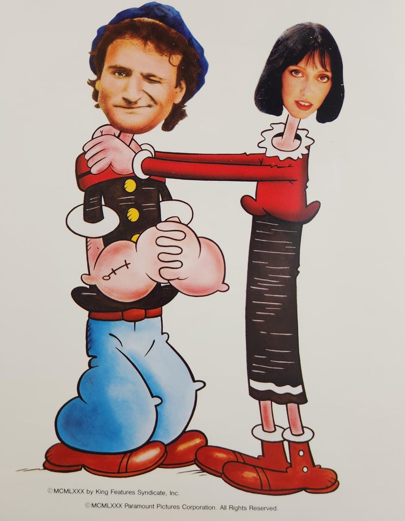 Popeye-an Original Vintage Movie Poster for Robert Altman's Wacky ...