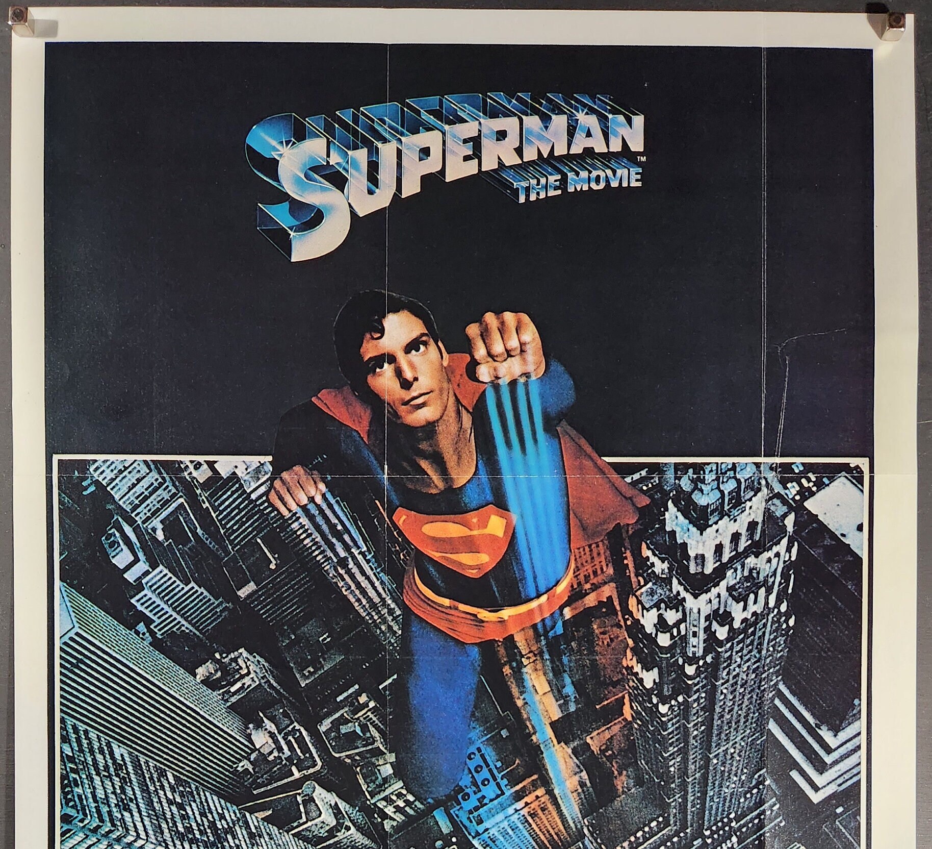 Superman-original Vintage Movie Poster of Richard Donners Soaring