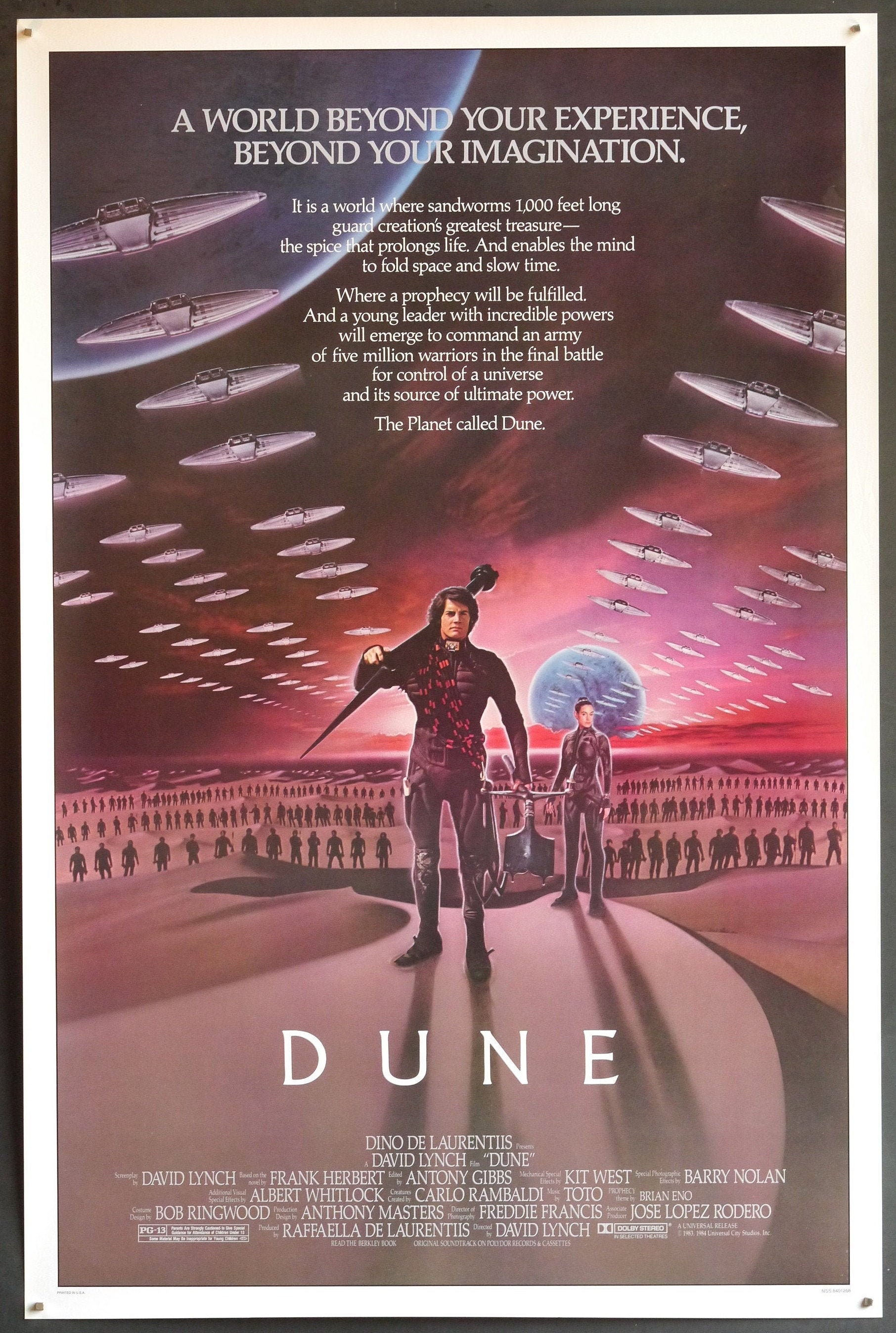 poster collection classic movie rare print classic poster film poster Poster Dune vintage poster David Lynch dune Sci-Fi poster