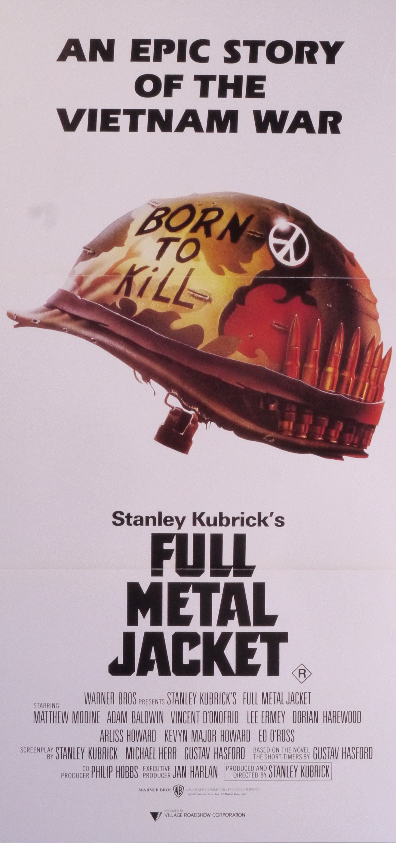 Affiche Full Metal Jacket – 24x36 – Stanley Kubrick – 1987 – Matthew Modine
