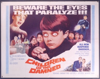 Children of the Damned-Rare Original Vintage Movie Poster del