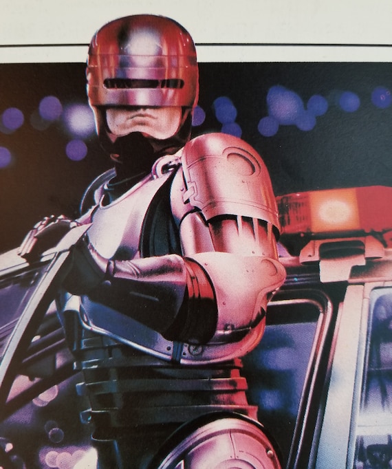 RoboCop-A Rare Original Release Vintage French Movie poster for Paul Verhoeven/'s 1980s Futuristic Sci Fi Satire with Peter Weller as Murphy