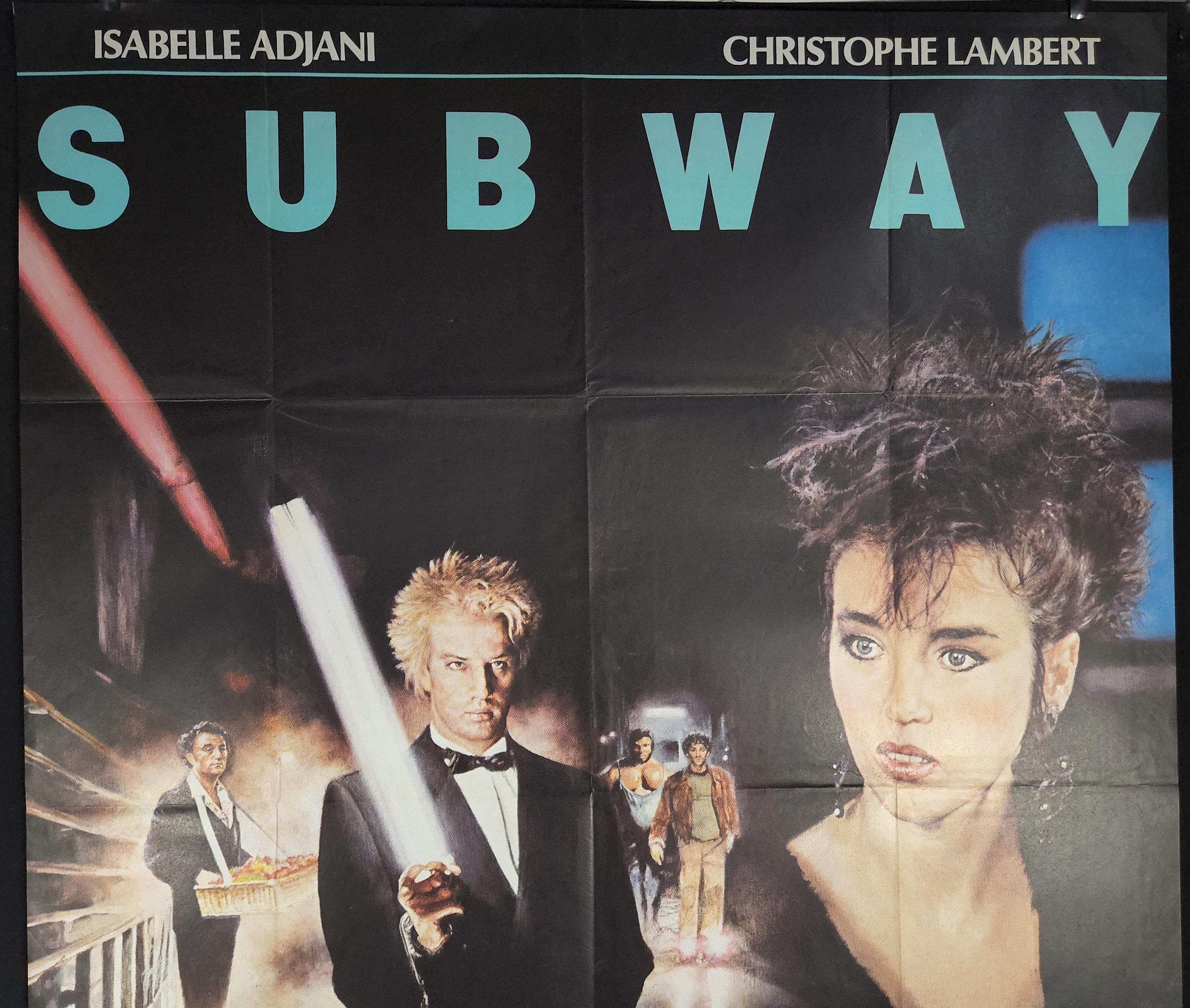 Subway-An Original Vintage French Movie Poster for Luc Bessons New