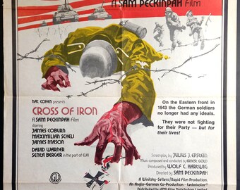 Cross of Iron-an Original Vintage Movie Poster of Sam Peckinpahs