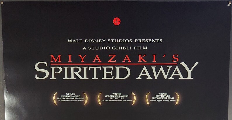 Spirited Away-Original Vintage Movie Poster for Hayao Miyazakis Fantastic Tale of Mystical Spirits with Suzanne Pleshette, and James Marsden image 6