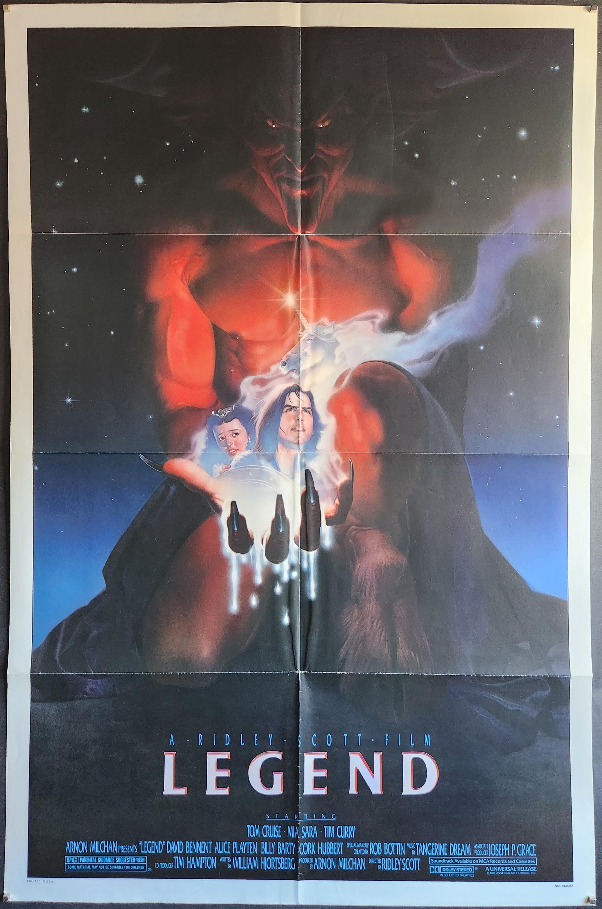 Legend-an Original Vintage Movie Poster of Ridley Scotts Lavish