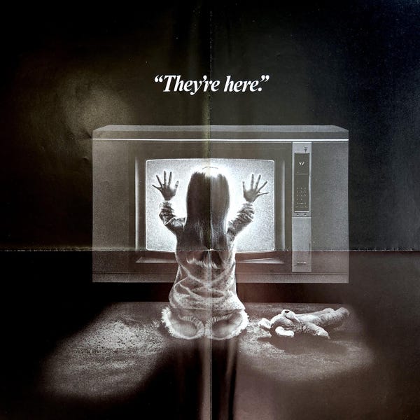Poltergeist-An Original Vintage Movie Poster for the Toby Hooper Chiller with JoBeth Williams, Craig T. Nelson, and Heather O'Rourke