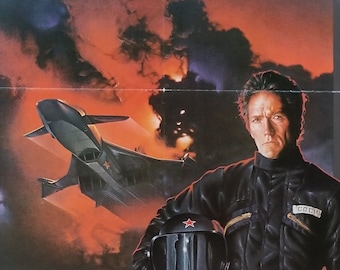 Firefox-Original Vintage Filmposter zu Clint Eastwood's Action Adventure in Cold War Spionage mit Freddy Young und Nigel Hawthorne
