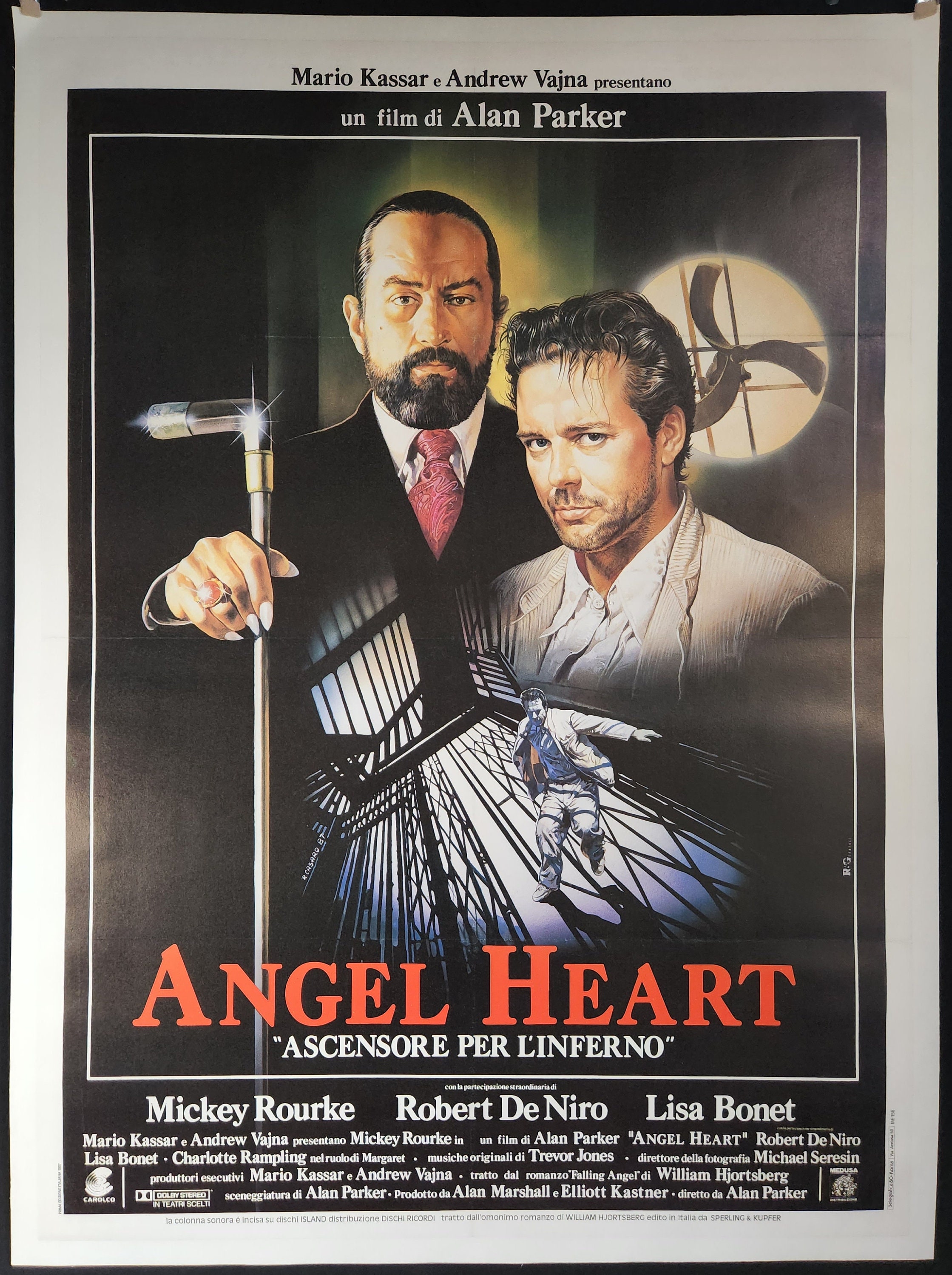 Angel Heart-an Original Vintage Movie Poster for Alan Parker's