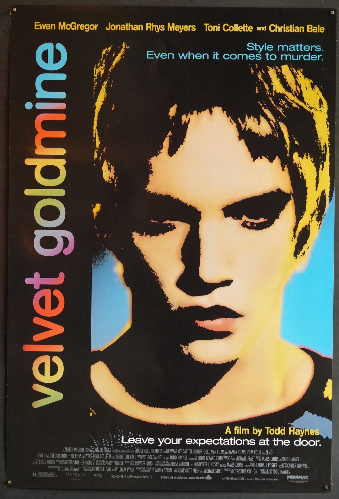 Velvet Goldmine-an Original Vintage Movie Poster for Todd photo