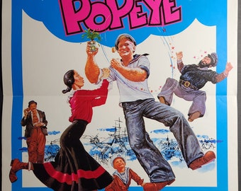 ポパイ☆ヴィンテージポスター☆POPEYE☆ Popeye-an Original Vintage Movie Poster of Robert Altmans Wacky