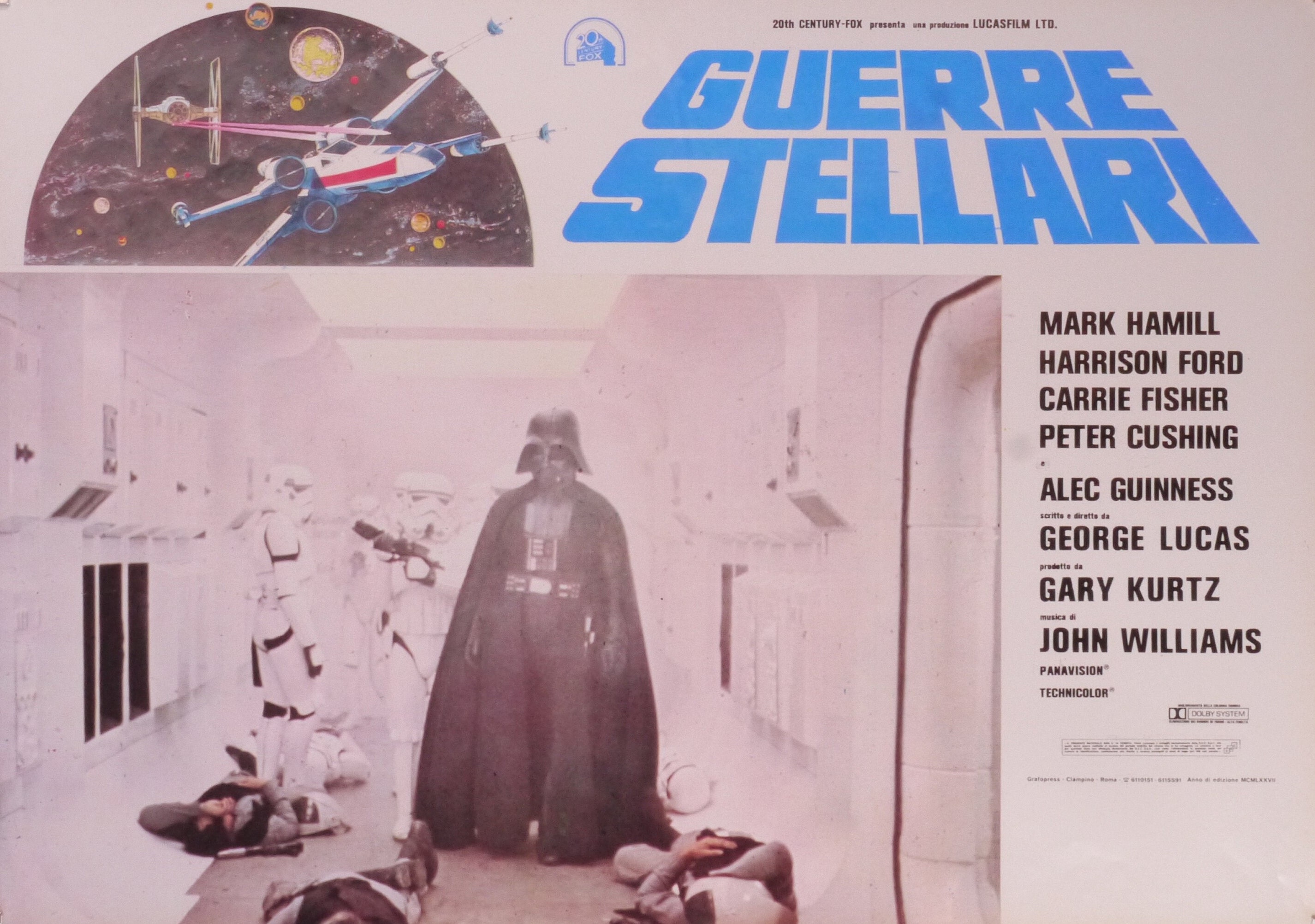 Stars Wars-rare Original Vintage Italian Movie Poster of the George Lucas  Sci-fi Masterwork With Mark Hamill, Alec Guinness, and Darth Vader - Etsy, image size:2851x2004