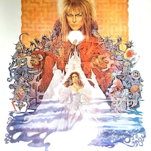 Labyrinth-An Original Vintage Movie Poster for Jim Hensons Beguiling Fantasy with David Bowie, Jennifer Connelly, Frank Oz and Warwick Davis