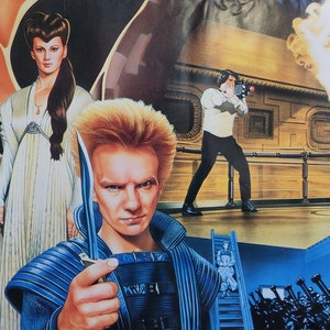 Dune-An Original Vintage Movie Poster for David Lynch's Surreal Sci-Fi Epic with Kyle MacLachlan, Virginia Madsen, Sean Young, and Sting