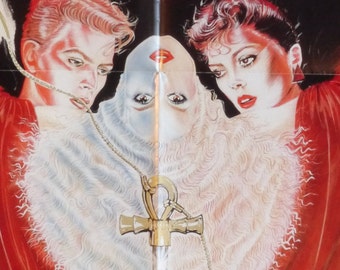The Hunger-An Original Vintage Movie Poster for Tony Scott&#39;s Gothic Vampire Tale with David Bowie, Catherine Deneuve and Susan Sarandon
