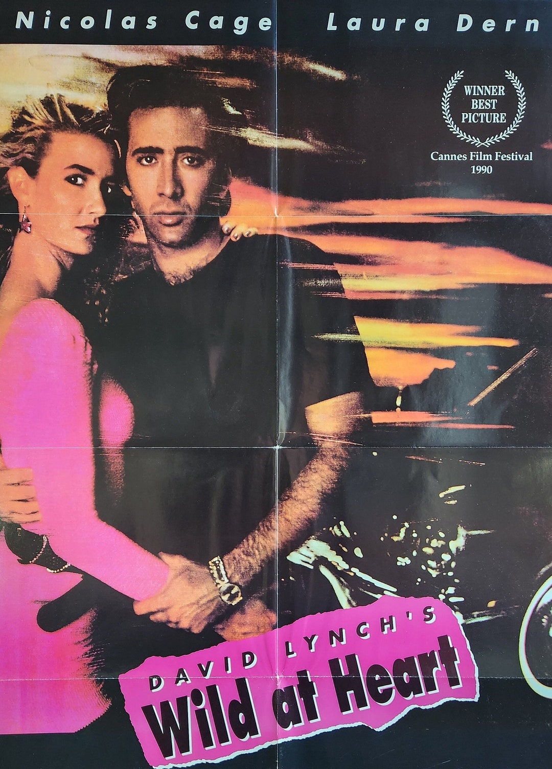 Wild at Heart-An Original Vintage Movie Poster for David Lynch's