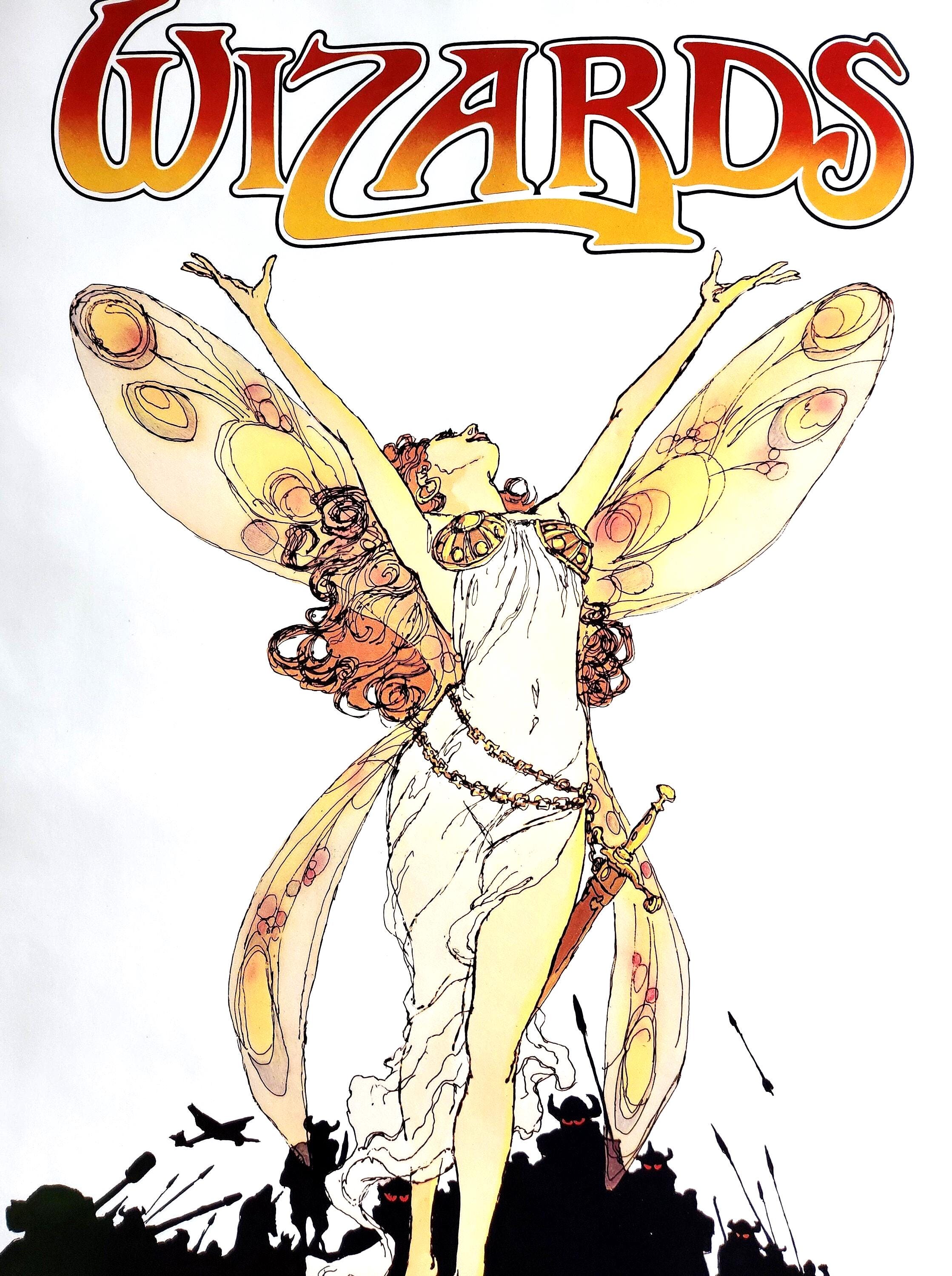 Wizards-a Rare Original Vintage Movie Poster for Ralph Bakshi
