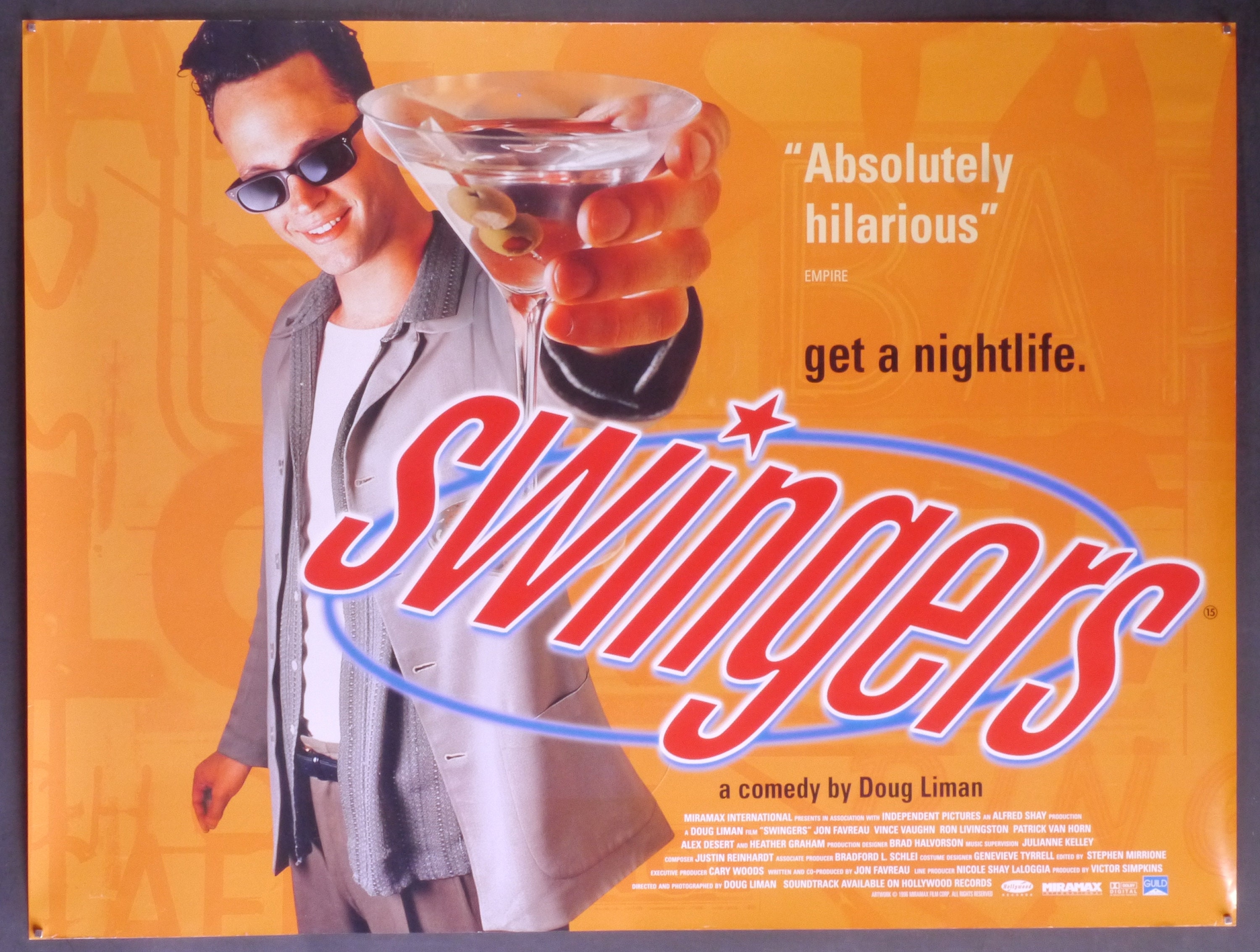 Swingers-an Original Vintage Movie Poster for Doug Liman