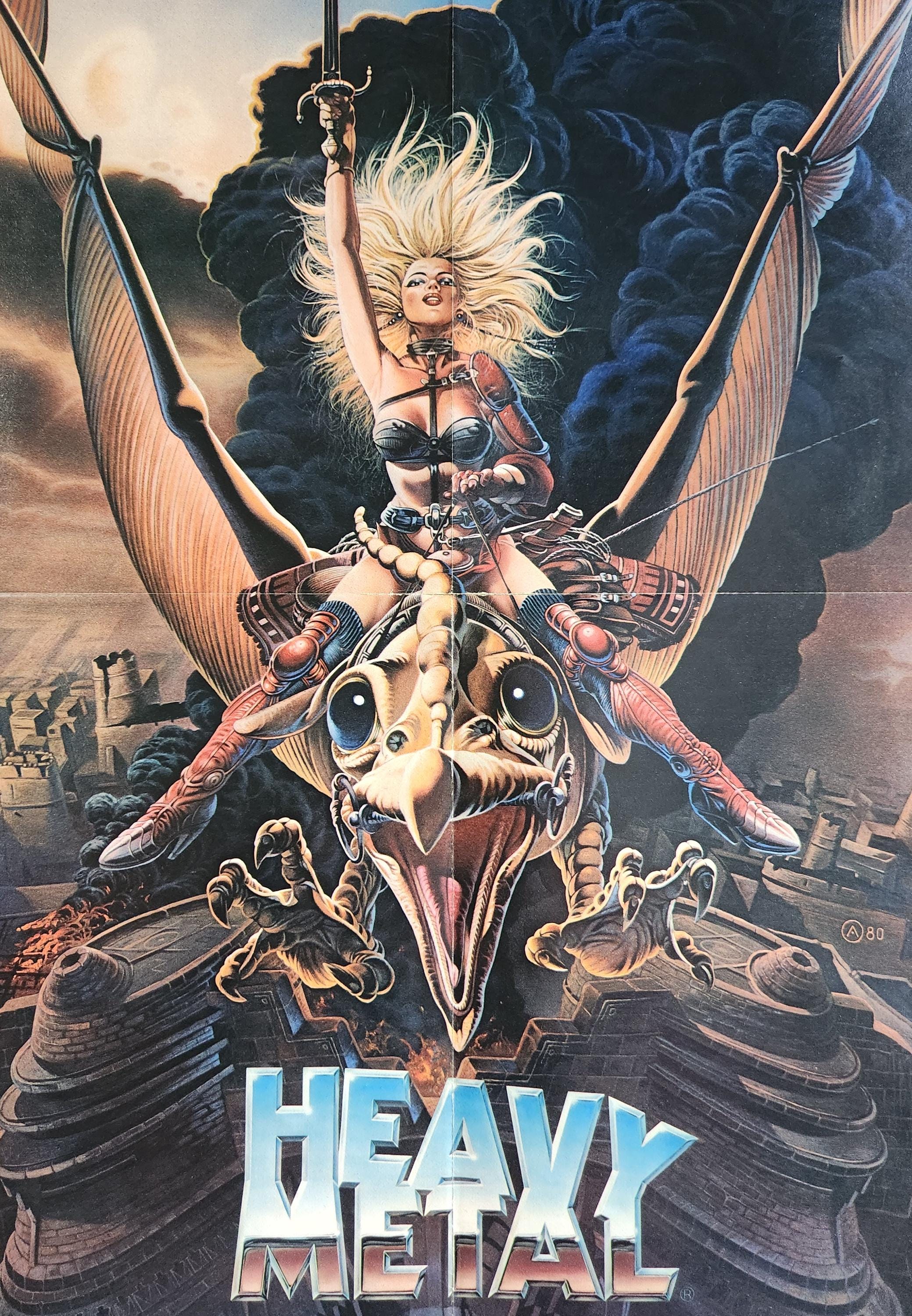Heavy Metal-An Original Vintage Movie Poster of the Animated Sci