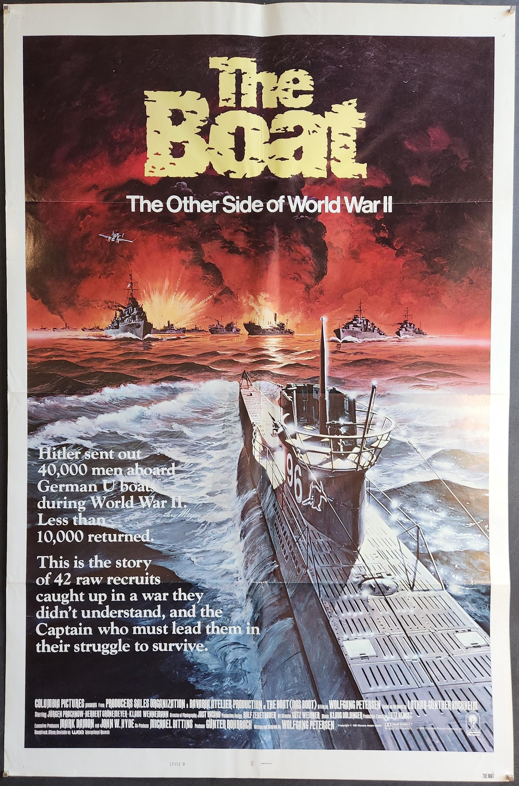 Das Boot-original Vintage Movie Poster for Wolfgang Petersens Tale