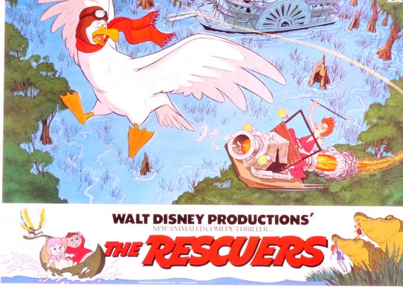 The Rescuers Background Poster