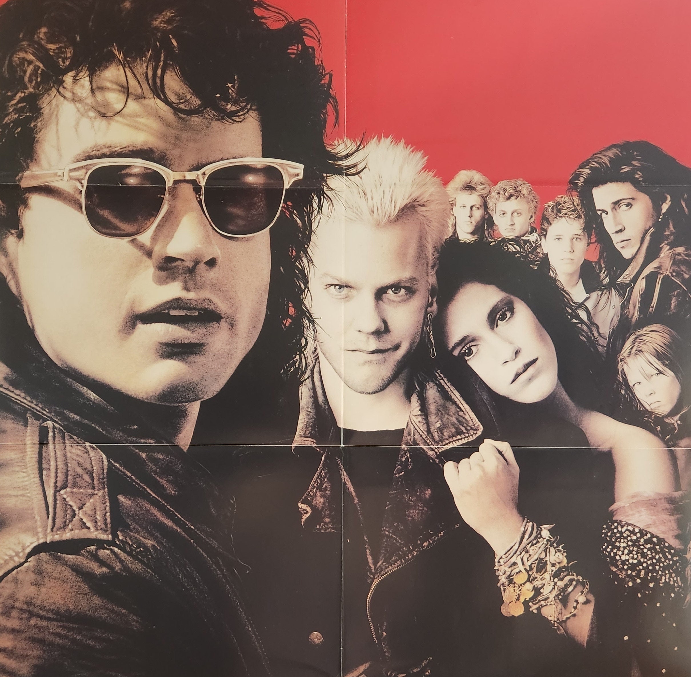 Lost Boys-Original Vintage Movie Poster of Joel Schumachers Vampire Epic with Jason Patric, Corey Haim, Kiefer Sutherland and Dianne Wiest