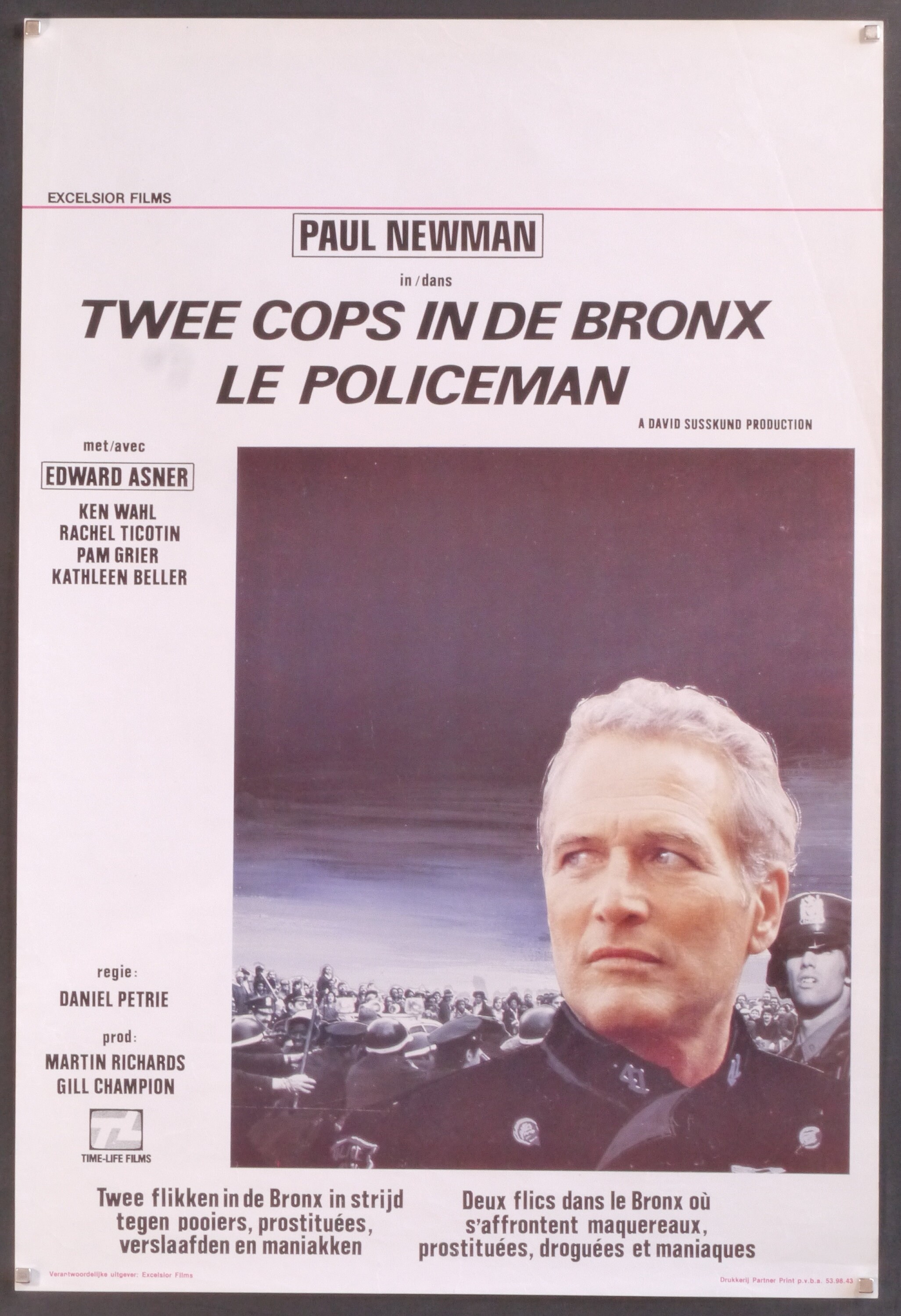 Fort Apache the Bronx-Rare Original Vintage Movie Poster of Daniel