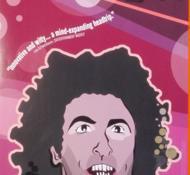 Waking Life-Original Vintage Movie Poster of Richard Linklater's Animated Trippy Life Poem with Wiley Wiggins, Ethan Hawke, and Julie Delpy image 4