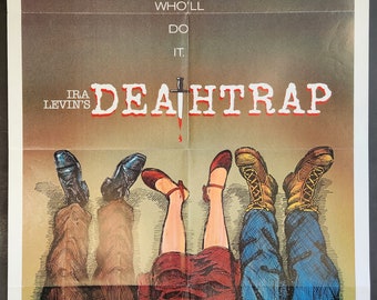 Deathtrap-an Original Vintage Movie Poster of Sidney Lumet's Who