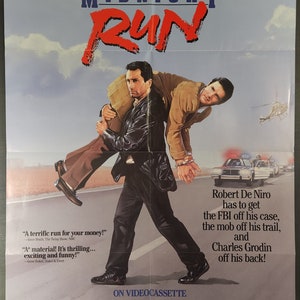 Midnight Run-Original Vintage Home Video Movie Poster of Martin Brest's Action Comedy with Robert De Niro, Charles Grodin and Yaphet Kotto. image 2