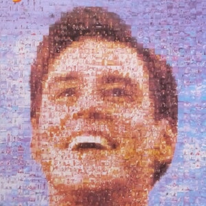 The Truman Show-Original Vintage Movie Poster para la postal que afirma la vida de Peter Weir de Sea Haven con Jim Carrey y Laura Linney