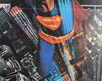 Superman-original Vintage Movie Poster of Richard Donners Soaring