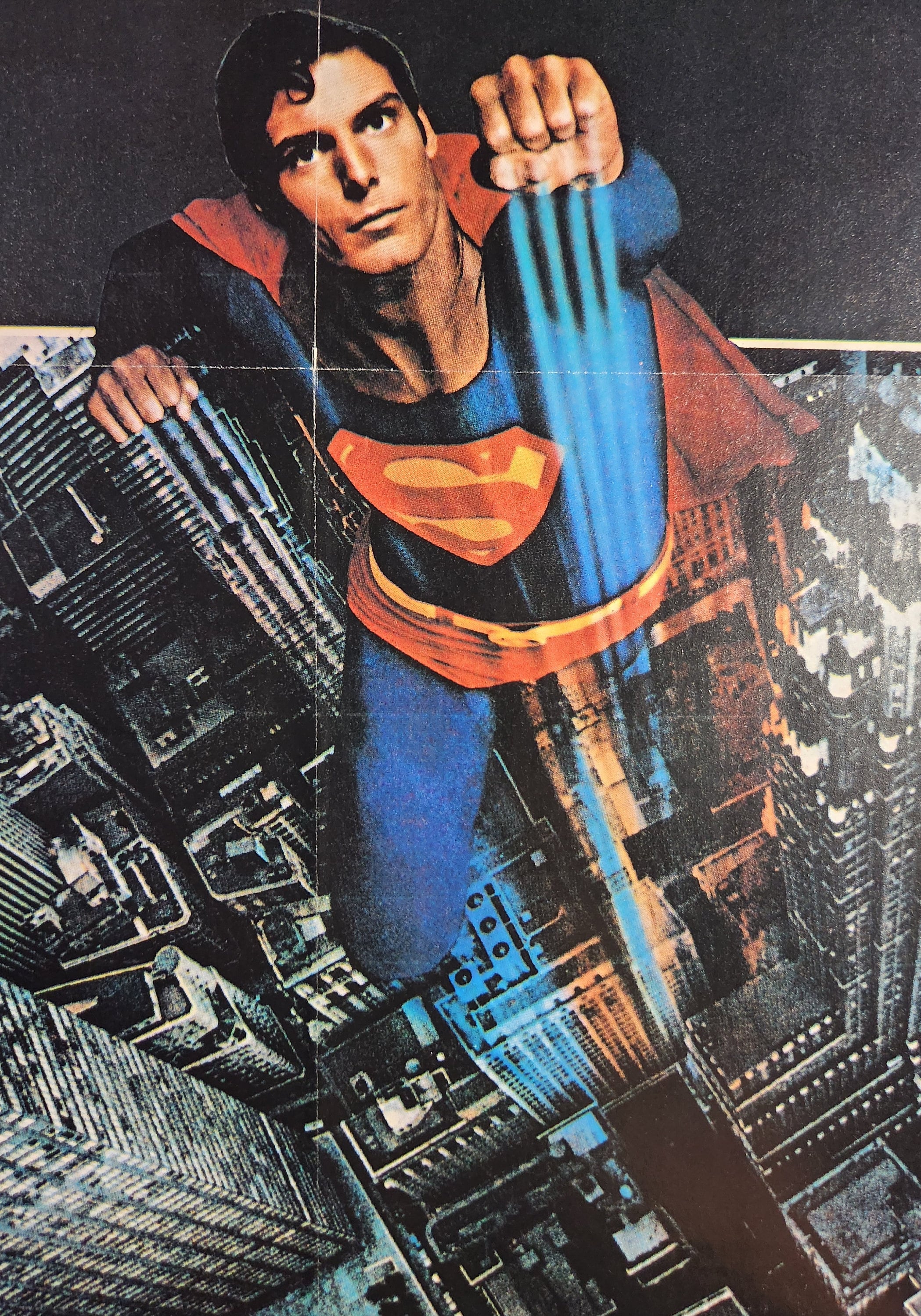 Superman-original Vintage Movie Poster of Richard Donners Soaring