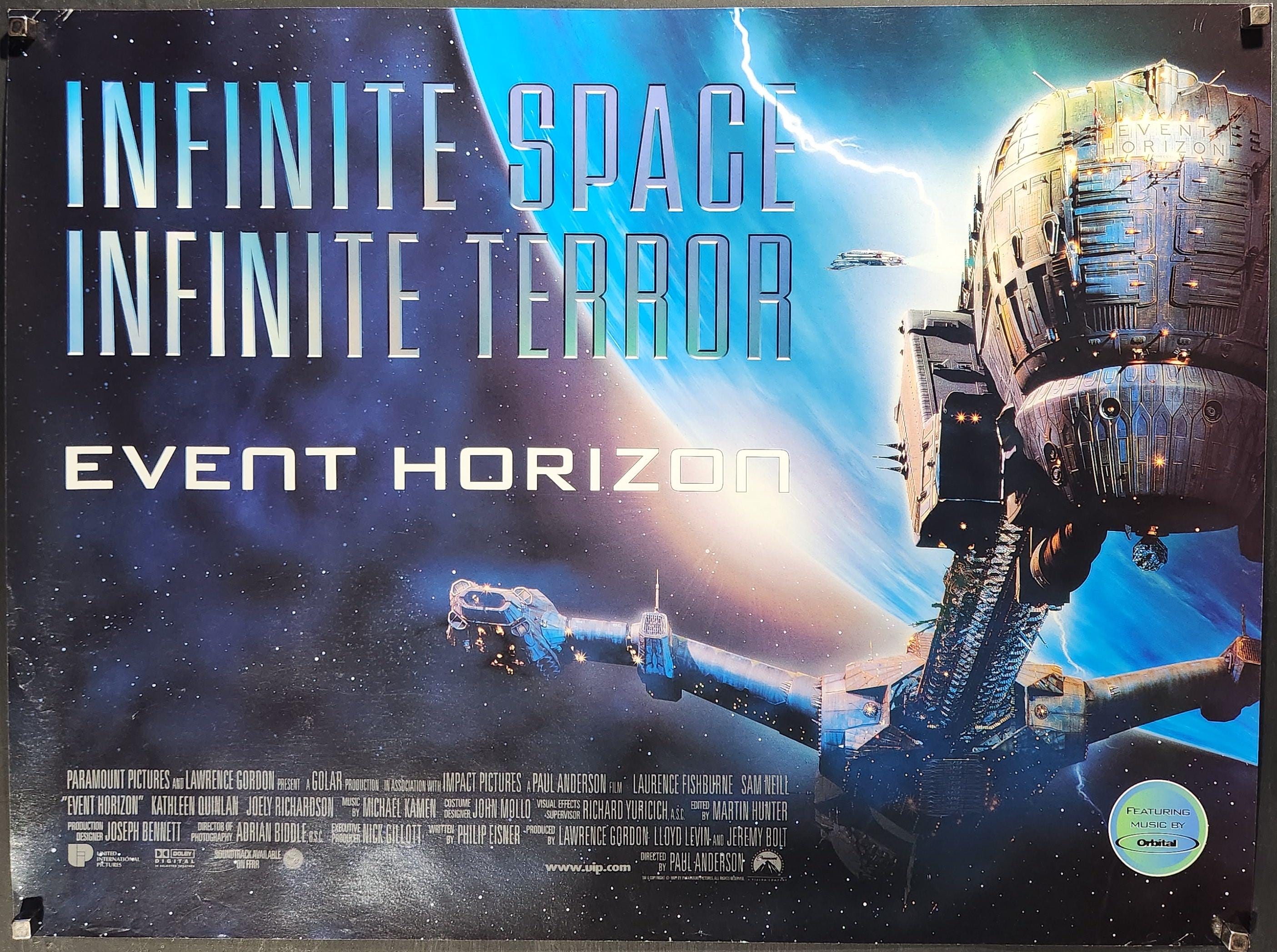 Event Horizon-An Original Vintage Movie Poster of Paul WS Andersons  Terrifying Deep Space Thriller with Laurence Fishburne, and Sam Neill -  Etsy México, image size:2809x2094