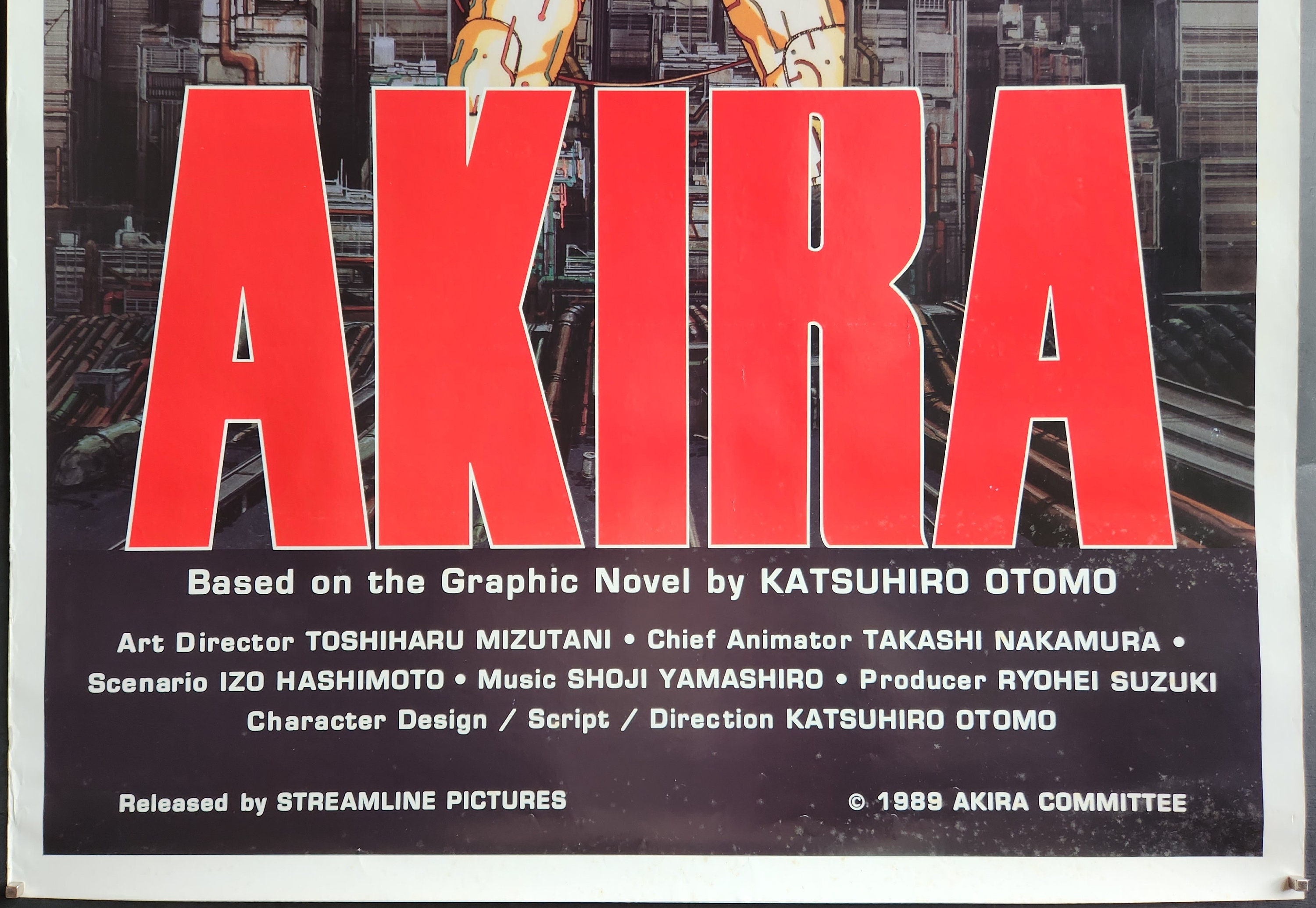 Akira-original Vintage Movie Poster for Katsuhiro Otomo's