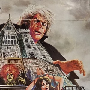 La mansión de la locura o la mazmorra de tortura del doctor Tarr: un póster de película vintage original y poco común de la película de terror psicotrónico mexicano de los años 70
