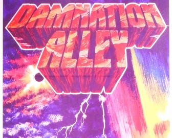 Damnation Alley-Original Vintage Movie Poster for the Sci-Fi Epic with Jan Michael Vincent, George Peppard and Kustom All Terrain Vehicles