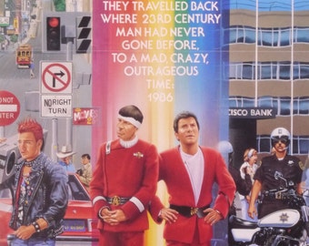 Star Trek 4: the Voyage Home-an Original Vintage Movie Poster for