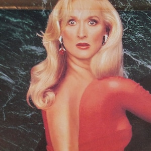 La muerte se convierte en ella: un póster de película vintage original para la sátira de Robert Zemeckis sobre la belleza con Meryl Streep, Bruce Willis y Goldie Hawn