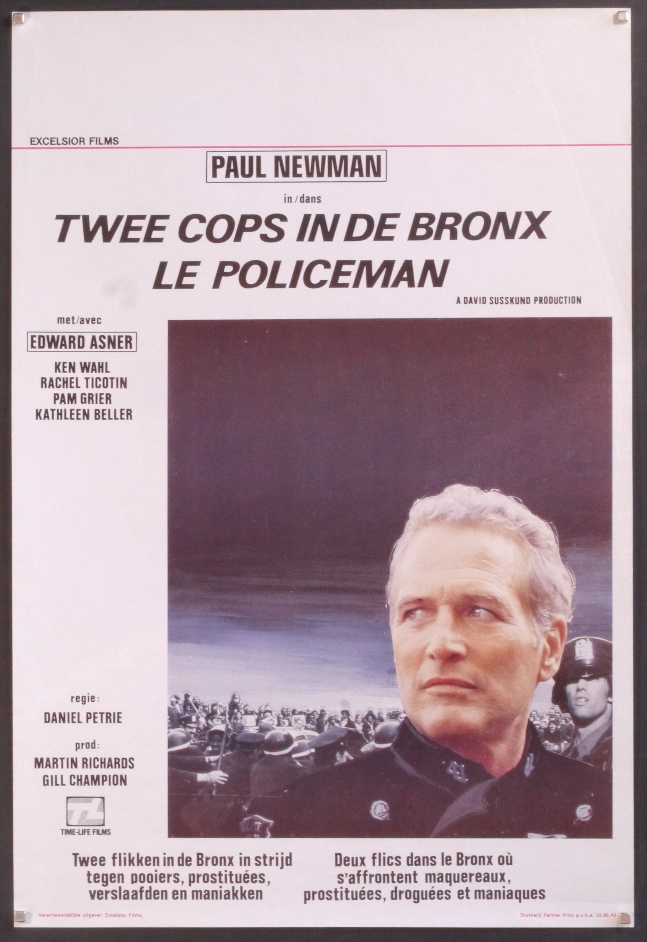 Fort Apache the Bronx-Rare Original Vintage Movie Poster of Daniel