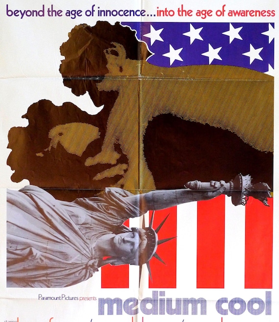 Medium Cool-rare Original Vintage Movie Poster of Haskell Wexler's